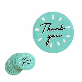 Наклейки в наборе «Thank you» 4 см, 50 шт.